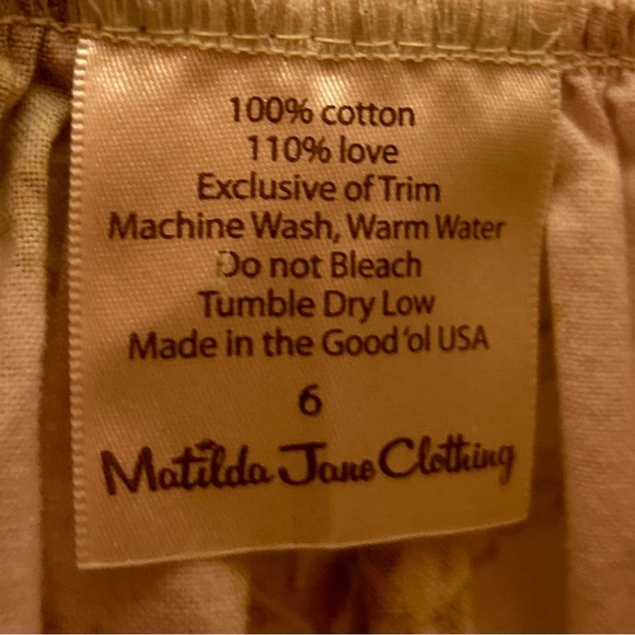 Matilda Jane Hotline Phoebe Knot Top Girls Size 6 Baby dress #91 - Picture 4 of 8